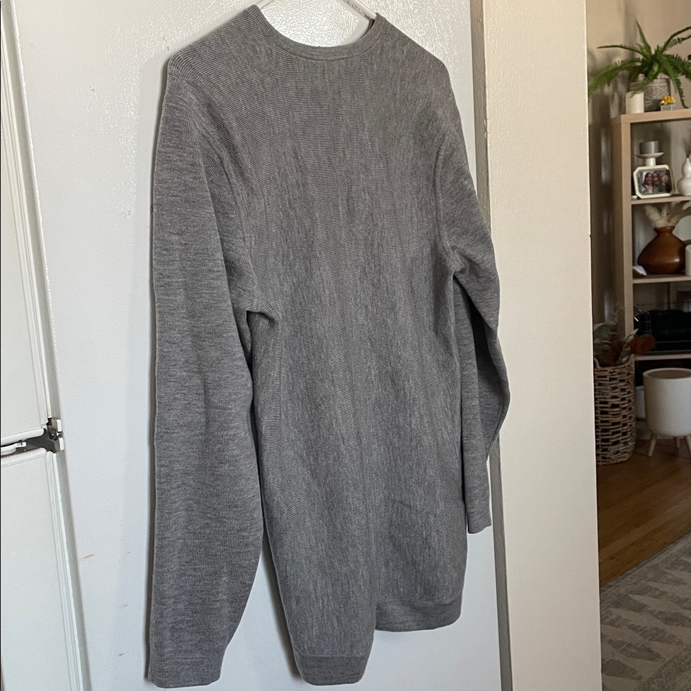 Lululemon Gray Crewneck Sweater Live In Practice Logo‎ Tag See Measurements - Picture 6 of 10